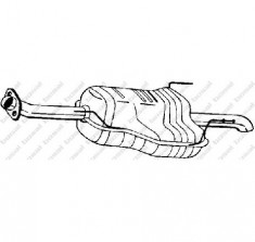 Toba esapament finala OPEL ZAFIRA A F75 PRODUCATOR BOSAL 185-633 foto