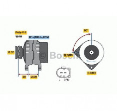 Generator / Alternator AUDI A4 8EC B7 PRODUCATOR BOSCH 0 124 525 094 foto