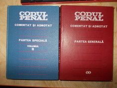 CODUL PENAL AL ROMANIEI * COMENTAT SI ADNOTAT( GENERALA + SPECIALA 2) -1972/1977 foto