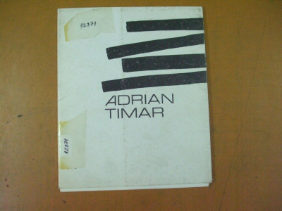 Adrian Timar gravura album expozitie 1989 Bucuresti Caminul artei foto