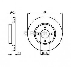 Disc frana FORD MONDEO GBP PRODUCATOR BOSCH 0 986 478 170 foto