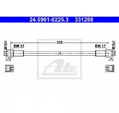 Furtun ambreiaj MERCEDES-BENZ 8 W114 PRODUCATOR ATE 24.5901-0225.3 foto