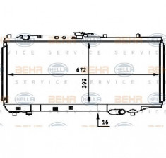 Radiator, racire motor MAZDA 323 S Mk IV BG PRODUCATOR HELLA 8MK 376 708-231 foto