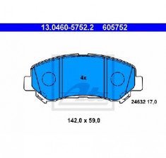 set placute frana,frana disc NISSAN X TRAIL T31 PRODUCATOR ATE 13.0460-5752.2 foto