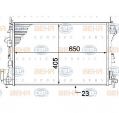 Radiator, racire motor SAAB 9 3 YS3F PRODUCATOR HELLA 8MK 376 771-201 foto