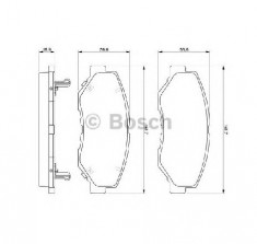 set placute frana,frana disc HONDA CR V Mk II RD PRODUCATOR BOSCH 0 986 424 809 foto