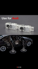 Set lampi proiectoare - logo pentru portiere Audi A4, A6 A8 Q5 Q7 foto