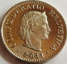 Moneda 10 Rappen - ELVETIA, anul 2011 *cod 3140 UNC foto