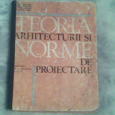 Teoria arhitecturii si norme de proiectare-manual pt elevii anii II-III
