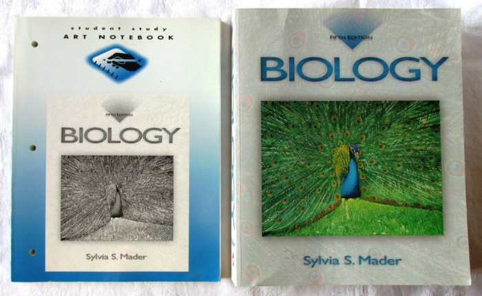 &quot;BIOLOGY&quot;, 2 vol. Ed. V-a, Sylvia S. Mader, 1996. Manual + Caietul Studentului