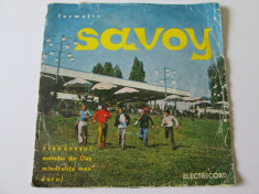 VINIL SINGLE FORMATIA SAVOY:CIOBANASUL,MELODIE DIN OAS,MINDRULITA MEA,DORUL foto