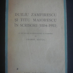 Emanoil Bucuta - Duiliu Zamfirescu si Titu Maiorescu in scrisori 1884-1913