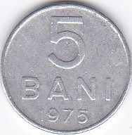 Moneda Romania ( R.S.R. ) 5 Bani 1975 - KM#92a VF foto