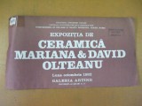Mariana si David Olteanu ceramica pliant expozitie 1982 Bucuresti Artind