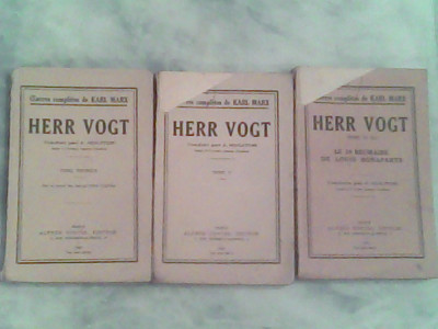 Herr Vogt I-III-Karl Marx foto