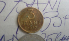 3 BANI 1953 +CADOU 2 MONEDE foto