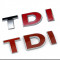 Emblema TDI portbagaj Volkswagen Audi - metal chrome