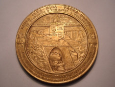 Medalie Regele Carol II Inaugurarea Caii Ferate Ilva Mica - Vatra Dornei 1938 foto