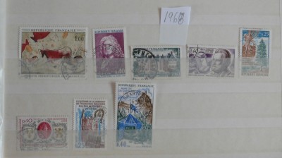 FRANTA 1968 DIVERSE TIMBRE STAMPILATE foto