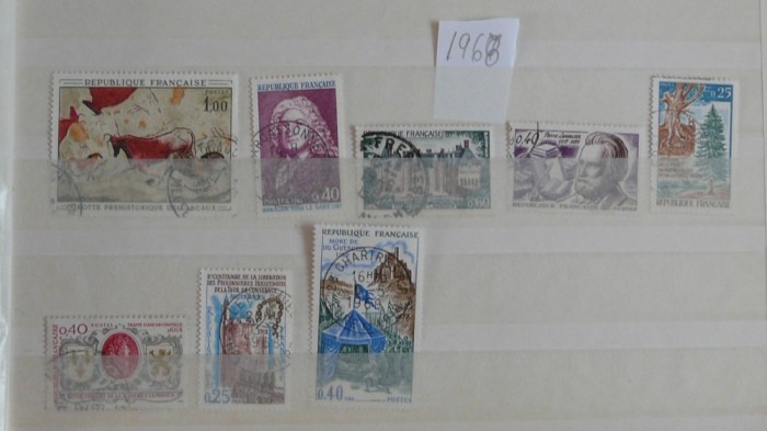 FRANTA 1968 DIVERSE TIMBRE STAMPILATE