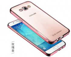 Husa Samsung Galaxy J5 J500 TPU Margine Rose Gold foto