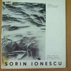 Sorin Ionescu pictura catalog expozitie 1972 Bucuresti Orizont