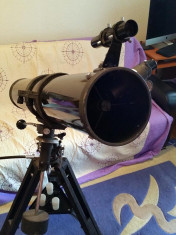 Telescop astronomic newtonian model vintage foto