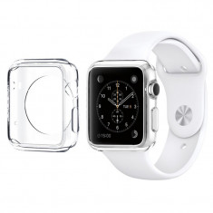 Husa carcasa slim din plastic pentru Apple Watch 42mm, gri foto