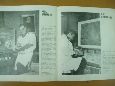 P. Atanasiu I. Ardeleanu S. Rusu Arbore pictura catalog expozitie 1975 Bucuresti foto