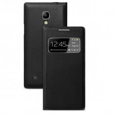 Husa flip s-view SAMSUNG Galaxy S4, negru foto