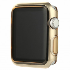 Husa carcasa slim din plastic pentru Apple Watch 42mm, auriu foto