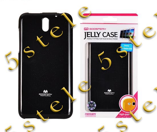 Husa Mercury Jelly HTC Desire 610 Negru Blister