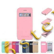 Husa Mercury window Apple iPhone 5/5S Pink Blister