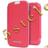 Husa Mercury Techno Flip Samsung Galaxy S3 I9300 Pink Blister, Roz, Cu clapeta