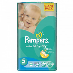PAMPERS Scutece Pampers Active Baby 5 81527655, Giant Pack, 64 buc, 11-18 kg foto
