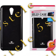 Husa Mercury Jelly HTC Desire 620 Negru Blister