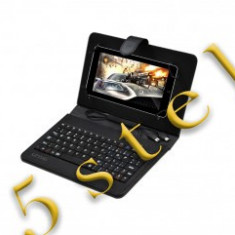 Husa Stand Universal Tablet cu Tastatura 7.0" TK080 Negru Astrum