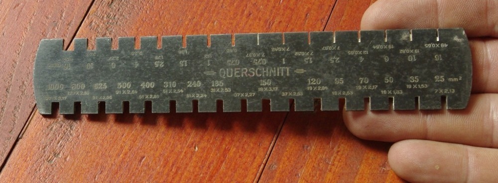 Veche rigla / etalon - Ampere / Querschnitt ( Amper / sectiune ...