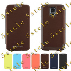 Husa Mercury Techno Flip Samsung Galaxy S5 G900 Brown Blister