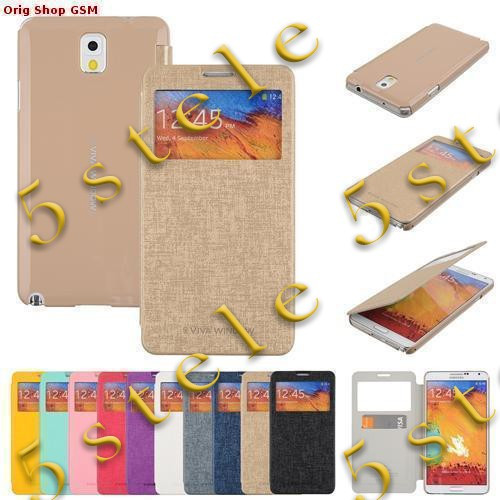 Husa Mercury window Samsung Galaxy Note3 N9005 Gold Blister