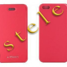 Husa Mercury Techno Flip Apple iPhone 5/5S Pink Blister