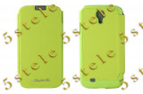 Husa Mercury Techno Flip Samsung Galaxy S4 I9505 Lime Blister, Verde, Cu clapeta