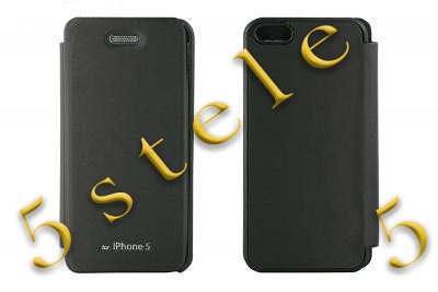 Husa Mercury Techno Flip Apple iPhone 5/5S Negru Blister foto