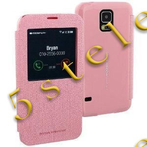 Husa Mercury window Samsung Galaxy S5 G900 Pink Blister