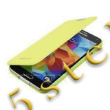 Husa Mercury Techno Flip Samsung Galaxy S5 G900 Lime Blister, Verde, Cu clapeta