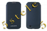 Husa Mercury Techno Flip Samsung Galaxy S4 I9505 Blue Blister, Albastru, Cu clapeta
