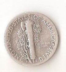 Moneda 1 dime 1942 - SUA, 2,5 g argint 0,9000 foto