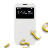 Husa Rock Magic Samsung Galaxy Mega 6.3 I9200 alb Blister, Alt model telefon Samsung, Piele Ecologica
