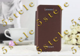 Husa Mercury Techno Flip Apple iPhone 4/4S Brown Blister, Maro, Cu clapeta