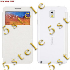 Husa Mercury window Samsung Galaxy Note3 N9005 Alb Blister
